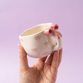 Traditional Ceramic Coffee Mug with Bow Print Design, Pack of 1, Classic Style