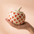 Handpainted Ceramic Storage Jar With Lid, Pack of 1, Classic