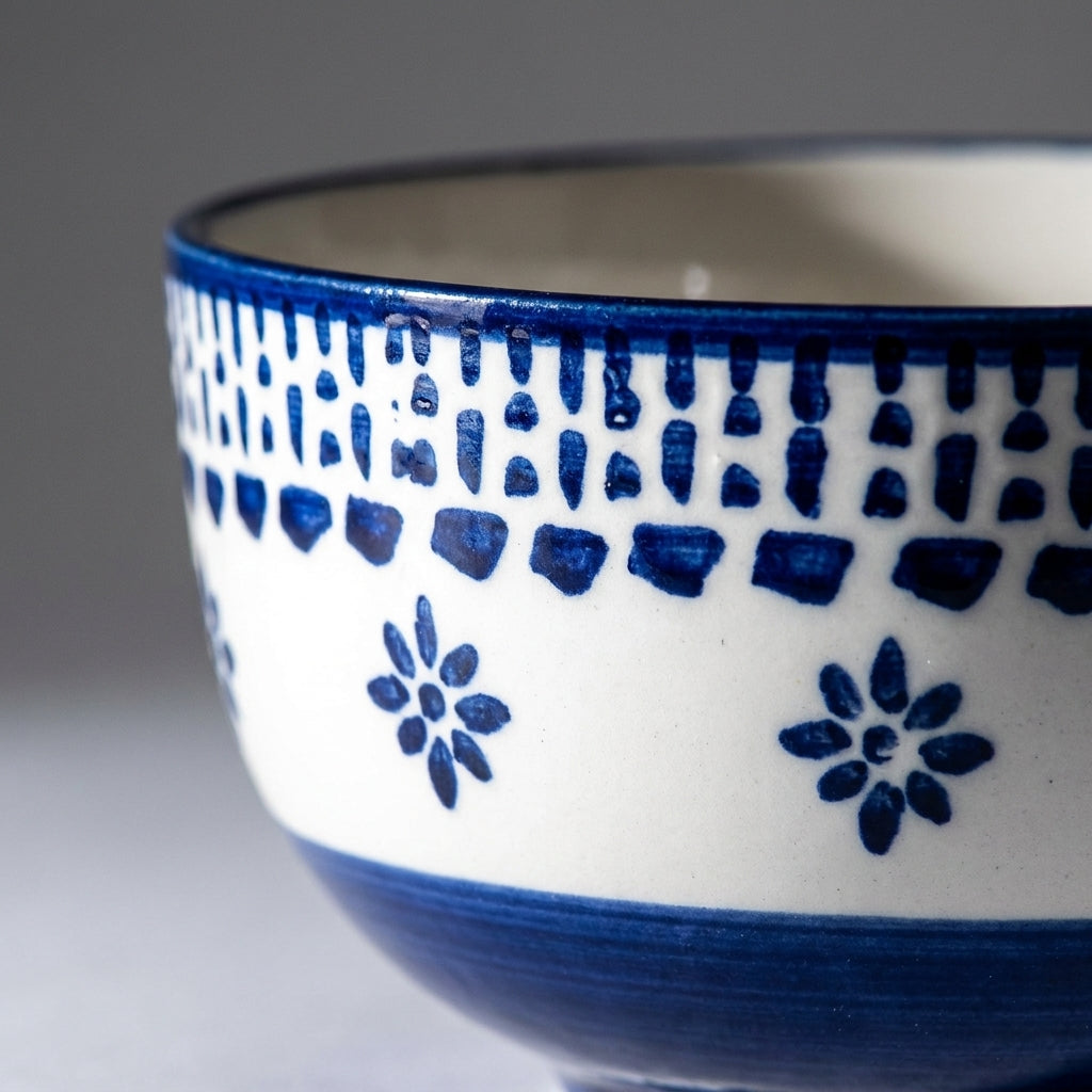 Ceramic Rice Bowl Set, Pack of 4, Microwave Safe