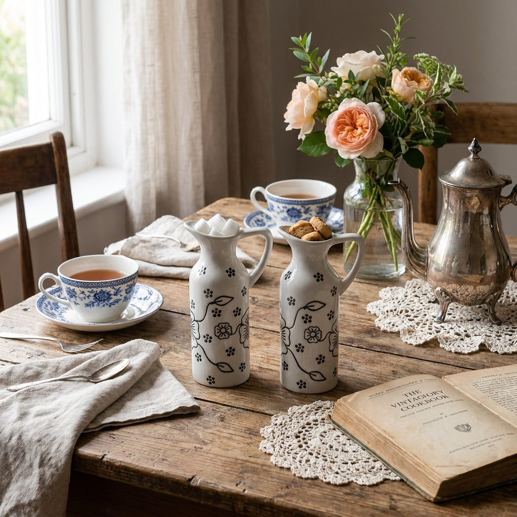 Modern Glass Storage Jars, Pack of 3, Clear Airtight Kitchen Containers
